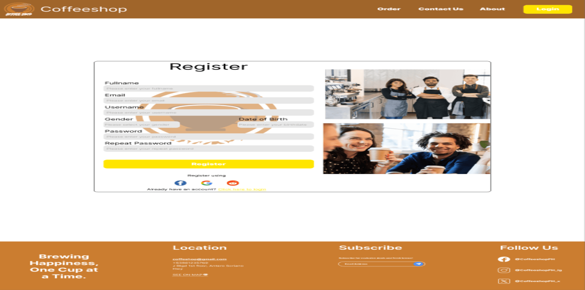 Coffeeshop Register